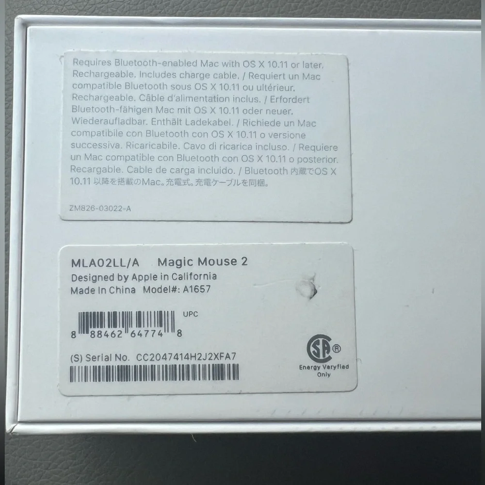 Apple Magic Mouse 2 Wireless - LIKE NEW
